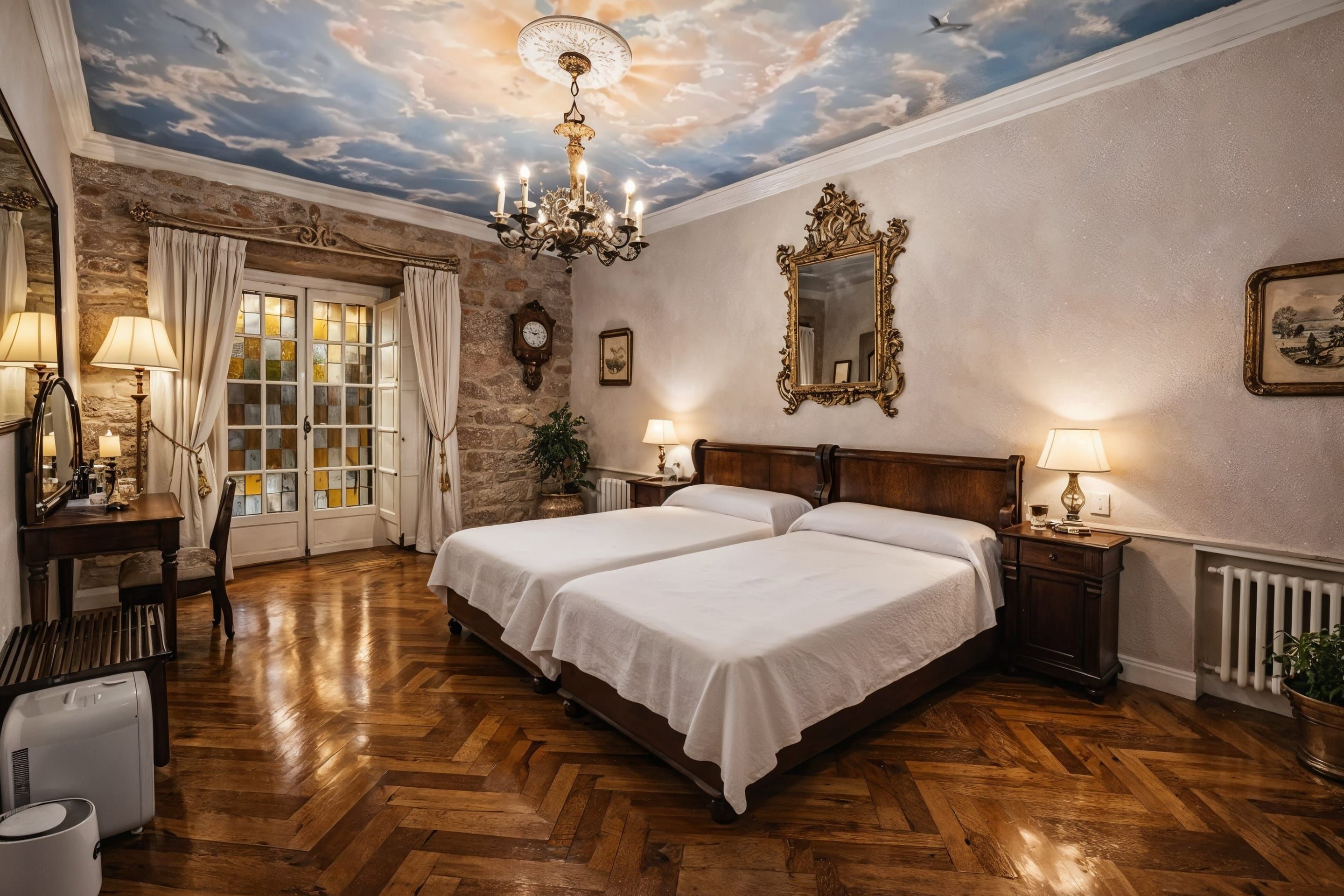 Vue extérieure du Palacio Pampinot à Hondarribia